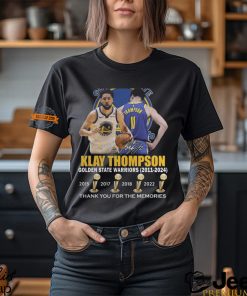 Klay Thompson Golden State Warriors 2011 2024 Thank You For The Memories T Shirt