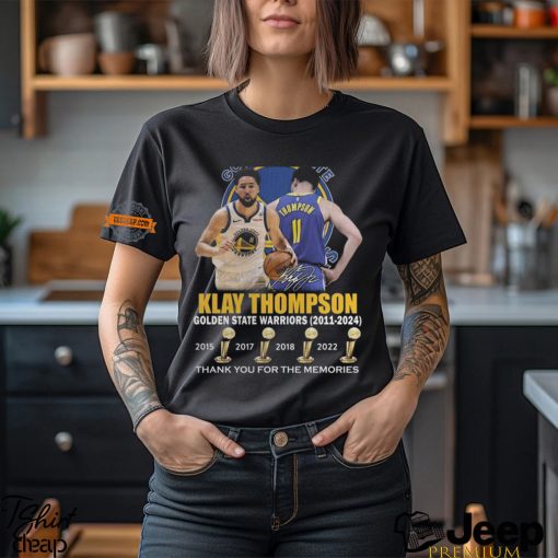 Klay Thompson Golden State Warriors 2011 2024 Thank You For The Memories T Shirt