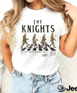 Knights Walking Abbey Road Signatures Ice Hockey Shirt