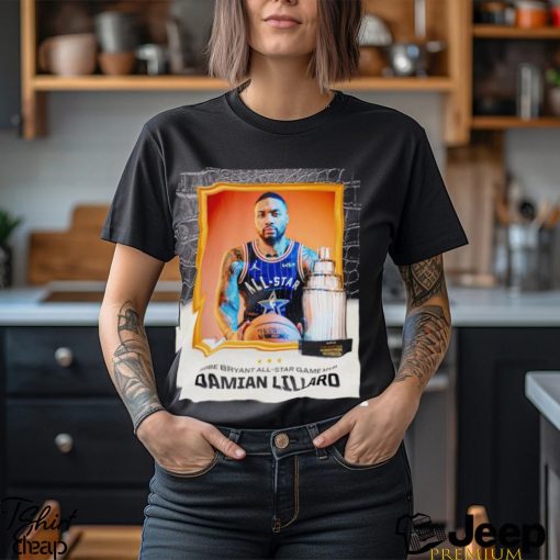 Kobe Bryant All Star Game MVP Damian Lillard poster shirt