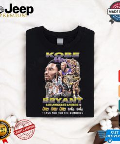 Kobe Bryant thank you for the memories shirt