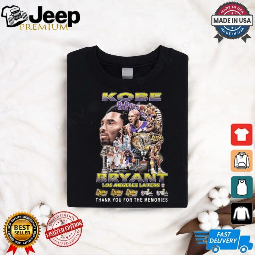 Kobe Bryant thank you for the memories shirt