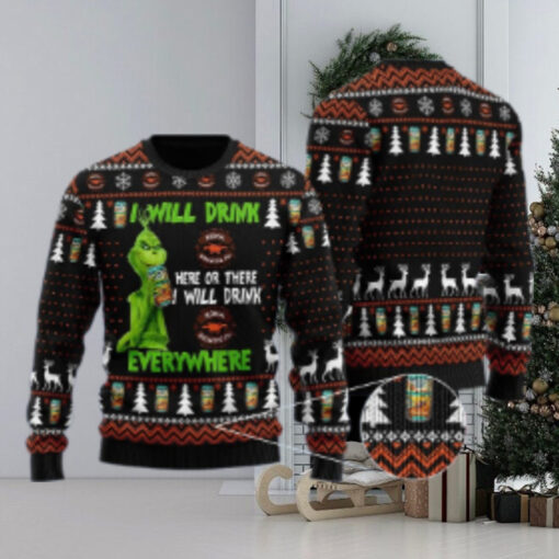 Kona Brewing Grinch Will Drink Everywhere Ugly Sweater