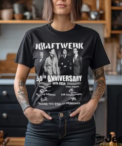 Kraftwerk 54th Anniversary 1970 2024 Thank You For The Memories T Shirt