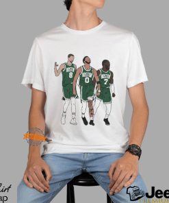 Kristaps Porzingis, Jayson Tatum And Jaylen Brown Big 3 Boston Celtics Shirts