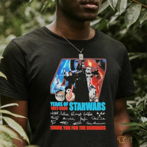 Star Wars Years Of 1977 2024 Thank You For The Memories T Shirt