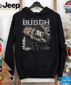 Kyle Busch Richard Childress Racing Team Collection Black #8 Rebel T Shirt