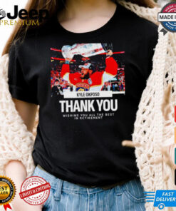 Kyle Okposo thank you wishing you all the best in retirement shirt