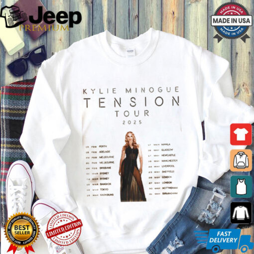 Kylie Minogue Tension Tour 2025 Hoodie T Shirt