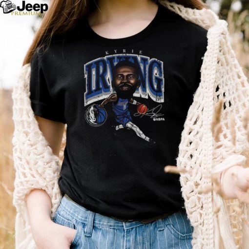 Kyrie Irving Dallas Mavericks Cartoon WHT Shirt