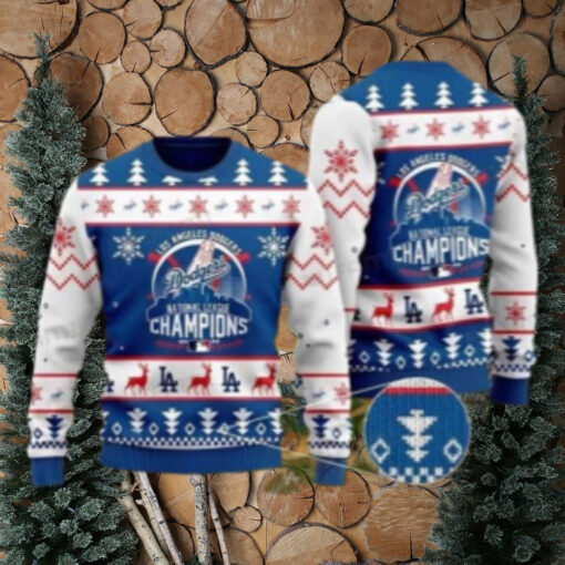 LA Dodgers National League Champions Ugly Xmas Sweater