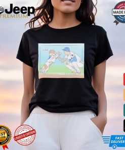 LA Dodgers Shohei Ohtani and Decoy hi five art shirt