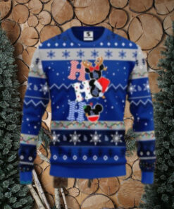 LA Dodgers Snowflake Mickey Christmas Ugly Sweater