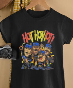 LA Dodgers hot hot hot caricature shirt