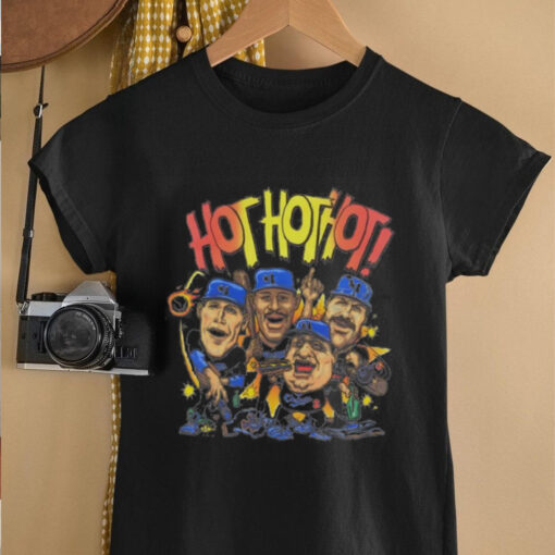 LA Dodgers hot hot hot caricature shirt