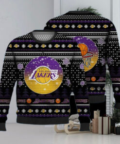 LA Lakers Ugly Christmas Sweater Women