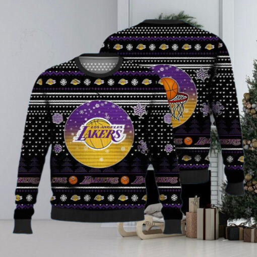 LA Lakers Ugly Christmas Sweater Women
