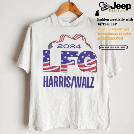 LFG Kamala Harris Walz 2024 President America Flag T shirt