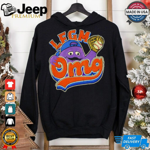 LFGM OMG Grimace New York Mets retro shirt