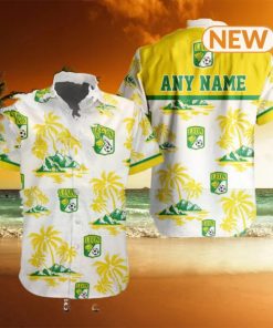 LIGA MX Club Leon Special Custom Hawaiian Design Button Shirt