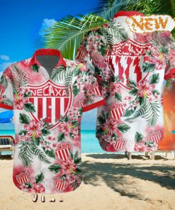 LIGA MX Club Necaxa Special Hawaiian Design Button Shirt