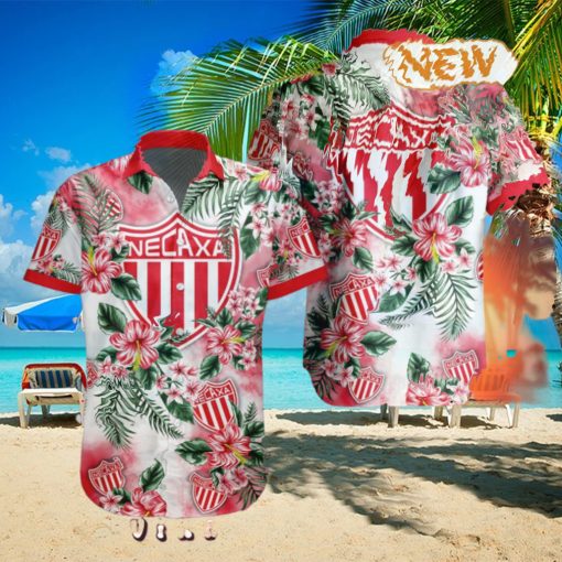 LIGA MX Club Necaxa Special Hawaiian Design Button Shirt