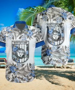 LIGA MX Queretaro FC Special Button Down Hawaiian Shirt Tropical Pattern