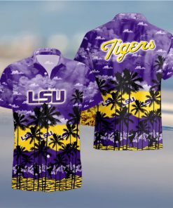 LSU TIGERS Palms Tree Hawaiian Shirt