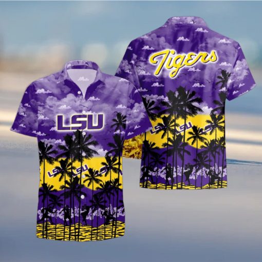 LSU TIGERS Palms Tree Hawaiian Shirt