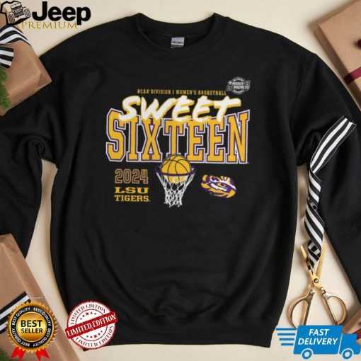 LSU Tigers 2024 NCAA Women’s Basketball Tournament March Madness Sweet 16 Fast Break T Shirt