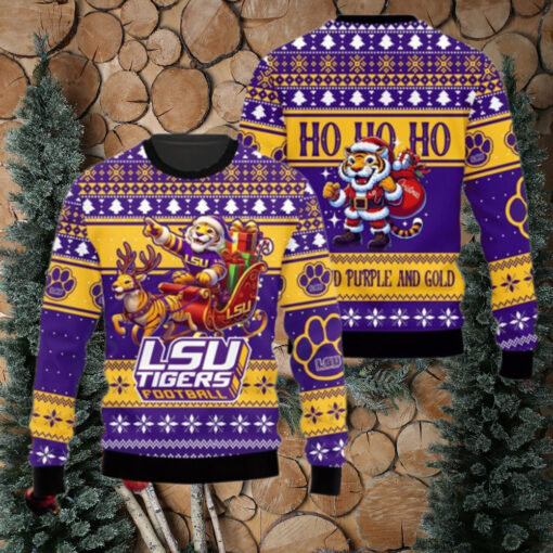 LSU Tigers Football NCAA Ugly Christmas Sweaters