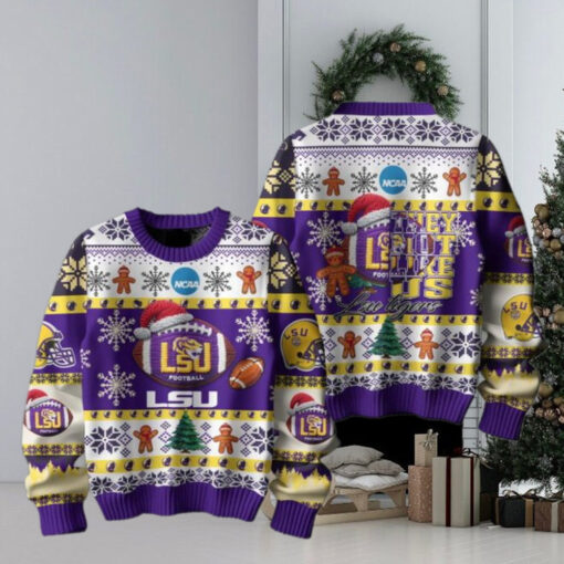 LSU Tigers Football They Not Like Us Christmas Ugly Sweater