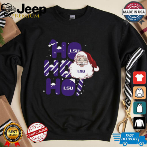 LSU Tigers Ho Ho Ho Santa Claus Christmas shirt