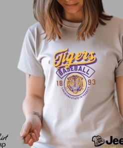 LSU Tigers Ivory Baseball Logo T Shirt