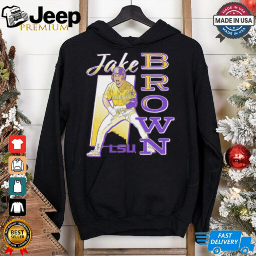 LSU Tigers Jake Brown superstar pose shirt