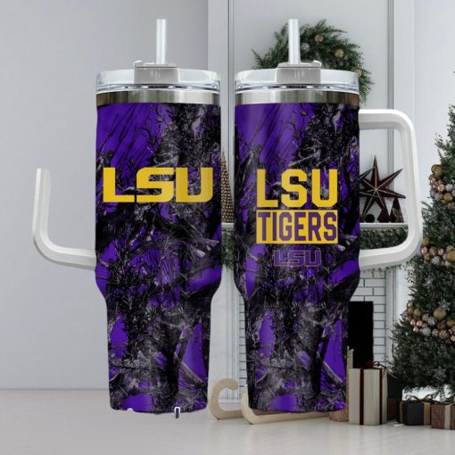 LSU Tigers Realtree Hunting 40oz Tumbler