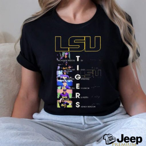 LSU Tigers Softball Team Players Signatures Shirt