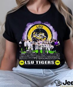 LSU Tigers Softball Team Skyline Players Name Shirt