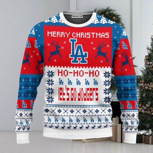 La Dodgers Merry Christmas Ugly Christmas Sweaters