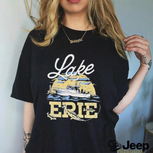 Lake erie fishing vintage shirt