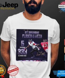 Lamar Jackson Baltimore Ravens AFC Offensive Player Of The Week 5 Touchdowns 333 All Purpose Yards Signature Poster t shirt