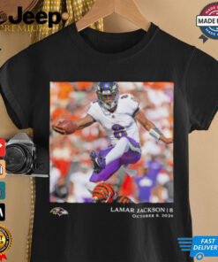 Lamar Jackson Baltimore Ravens NFL Flash Features Week 5 shirt