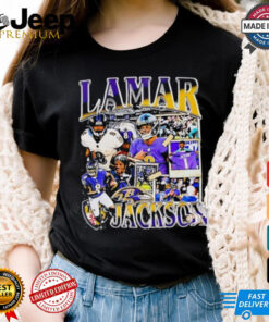 Lamar Jackson Football quarterback Baltimore Ravens graphic shirt