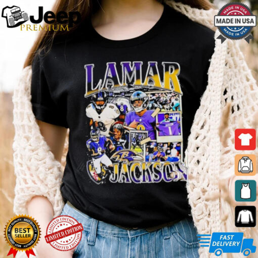 Lamar Jackson Football quarterback Baltimore Ravens graphic shirt