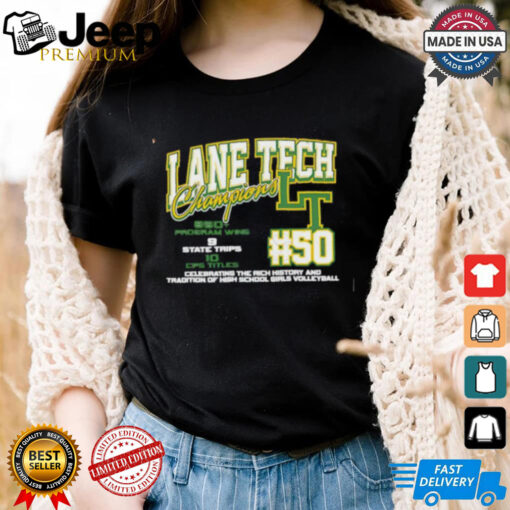 Lane Tech IHSA Girls Volleyball Top 50 logo shirt