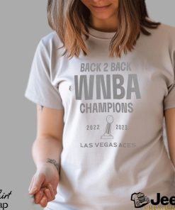 Las Vegas Aces Nike Unisex Back To Back Wnba Champions Banner Celebration T Shirt