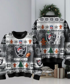 Las Vegas Raiders 2024 They Not Like Us Raiders Christmas Ugly Sweater