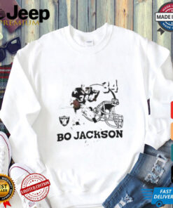 Las Vegas Raiders Bo Jackson #34 born to run signatures shirt