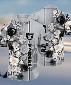 Las Vegas Raiders Hawaii Shirt Flower Aloha Football Team Summer Gift