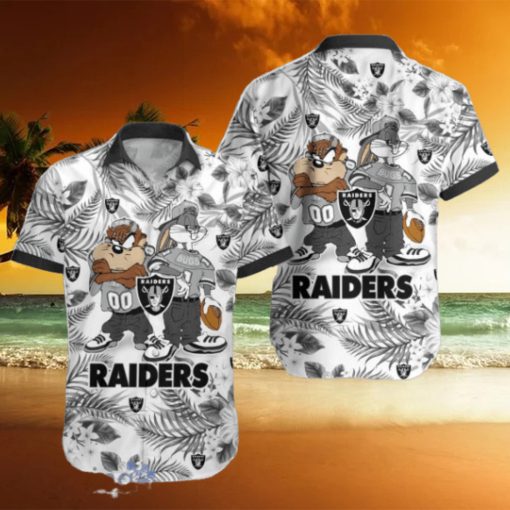 Las Vegas Raiders Hawaiian Shirt Taz and Bugs For NFL Team